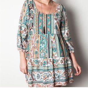 EUC Umgee Paisley Print Mini Dress Umgee | L